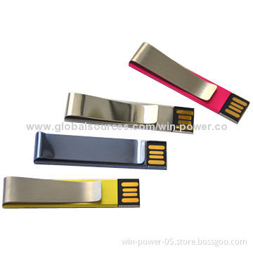 Promotional Mini USB Flash Drives, Book Clip with High-speed USB2.0 Interface, Used for PC